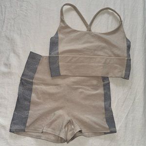 Vuori Sports Bra and Shorts Set